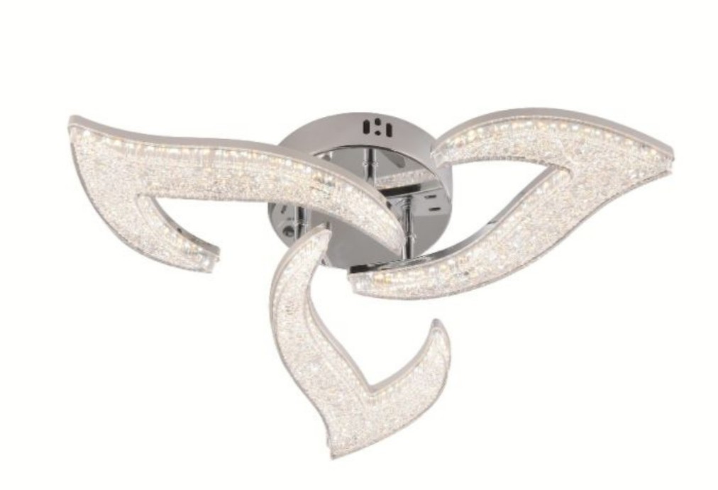 Lustra 70W Mini Sun Flower Glam 3, Argintiu Lustra 70W Mini Sun Flower Glam 3, Argintiu