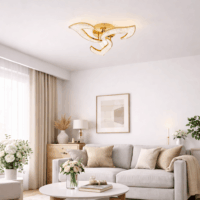 Lustra 70W Mini Sun Flower Glam 3, Auriu