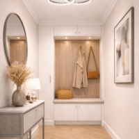 Lustra Mini Double Ring Glam, Argintiu