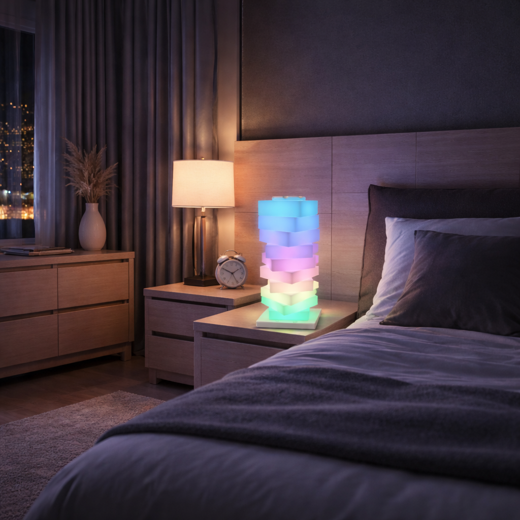 Veioza LED Multicolor Modern Cube Veioza LED Multicolor Modern Cube