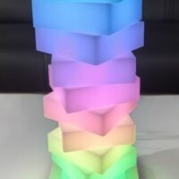 Veioza LED Multicolor Modern Cube