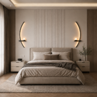 Aplica LED Arc Light Black