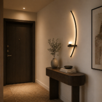 Aplica LED Arc Light Black