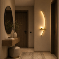 Aplica LED Arc Light Gold