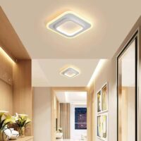 Aplica LED Wood Square Alb SLIM