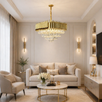 Candelabru Bohemian Gold Patrat,  400