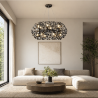 Candelabru Firefly Black 500