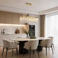 Candelabru LED 113W Cascade Gold 80x30