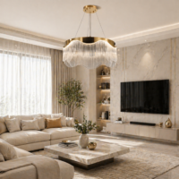 Candelabru LED 123W Cascade Gold 60