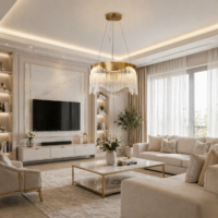 Candelabru LED 78W Cascade Gold 40