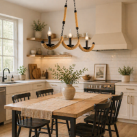 Candelabru Rustic Loft Rope 3