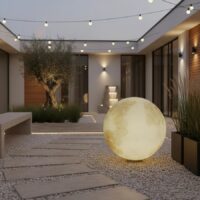Lampadar gradina exterior Eclipse White, 60