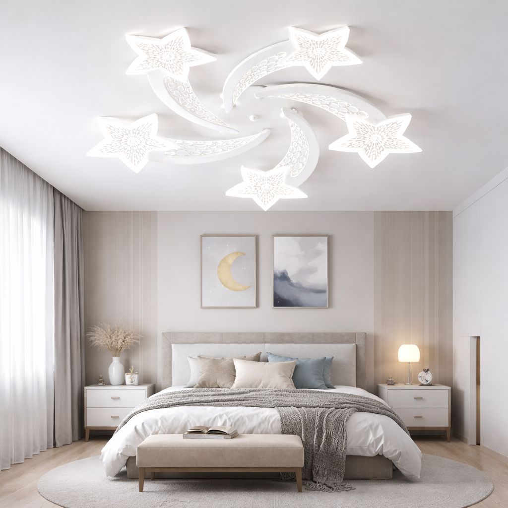 Lustra LED 130W Magic Stars Glam 5, Telecomanda Lustra LED 130W Magic Stars Glam 5, Telecomanda