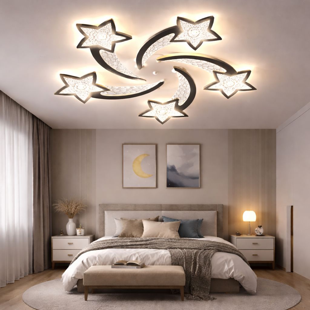 Lustra LED 130W Magic Stars Glam 5, Telecomanda Lustra LED 130W Magic Stars Glam 5, Telecomanda