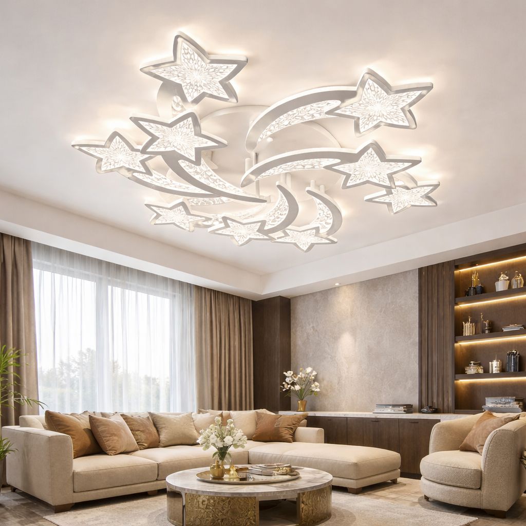 Lustra LED 240W Magic Stars Glam 9, Telecomanda Lustra LED 240W Magic Stars Glam 9, Telecomanda
