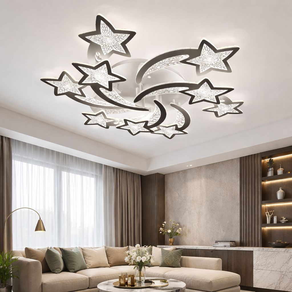 Lustra LED 240W Magic Stars Glam 9, Telecomanda Lustra LED 240W Magic Stars Glam 9, Telecomanda