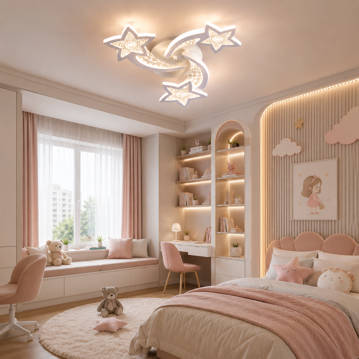 Lustra LED 78W Magic Stars Glam 3, Telecomanda Lustra LED 78W Magic Stars Glam 3, Telecomanda