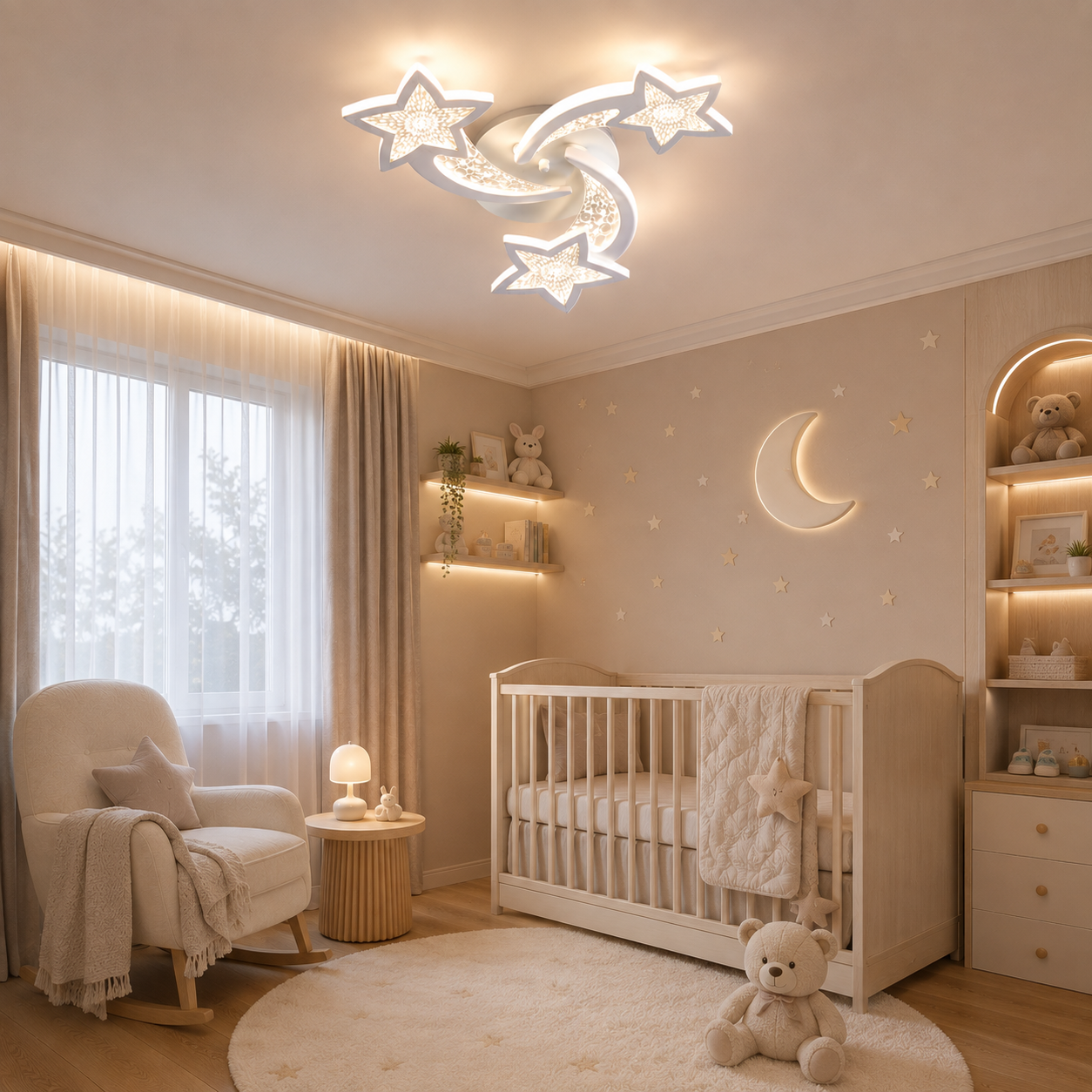 Lustra LED 78W Magic Stars Glam 3, Telecomanda Lustra LED 78W Magic Stars Glam 3, Telecomanda