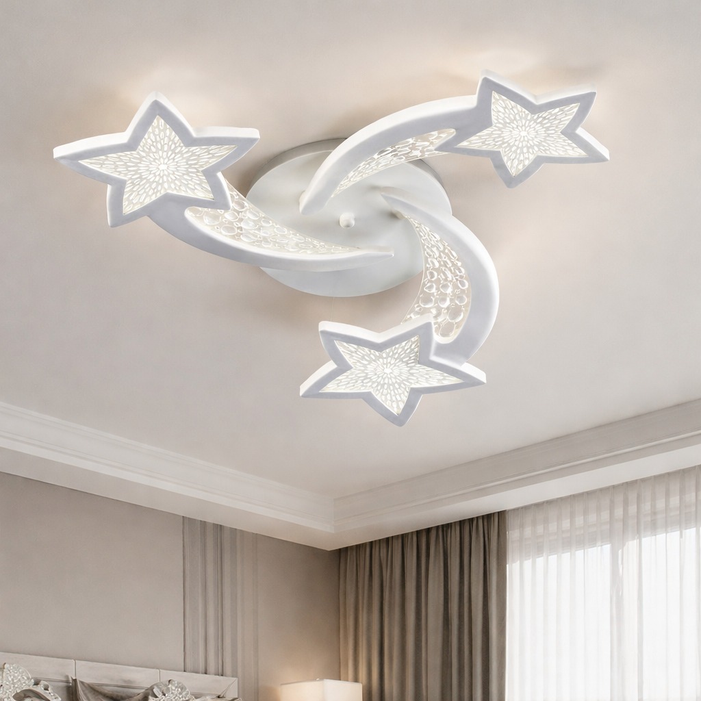 Lustra LED 78W Magic Stars Glam 3, Telecomanda Lustra LED 78W Magic Stars Glam 3, Telecomanda