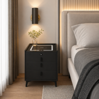 Noptiera Smart Black cu Boxa Bluetooth si Amprenta