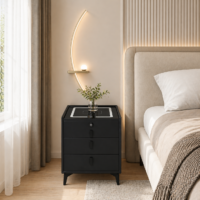 Noptiera Smart Black cu Boxa Bluetooth si Amprenta