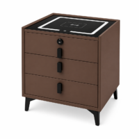 Noptiera Coffe Smart cu Boxa Bluetooth si Lumini