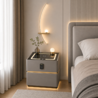 Noptiera Smart cu Boxa Bluetooth si Sertar cu Seif