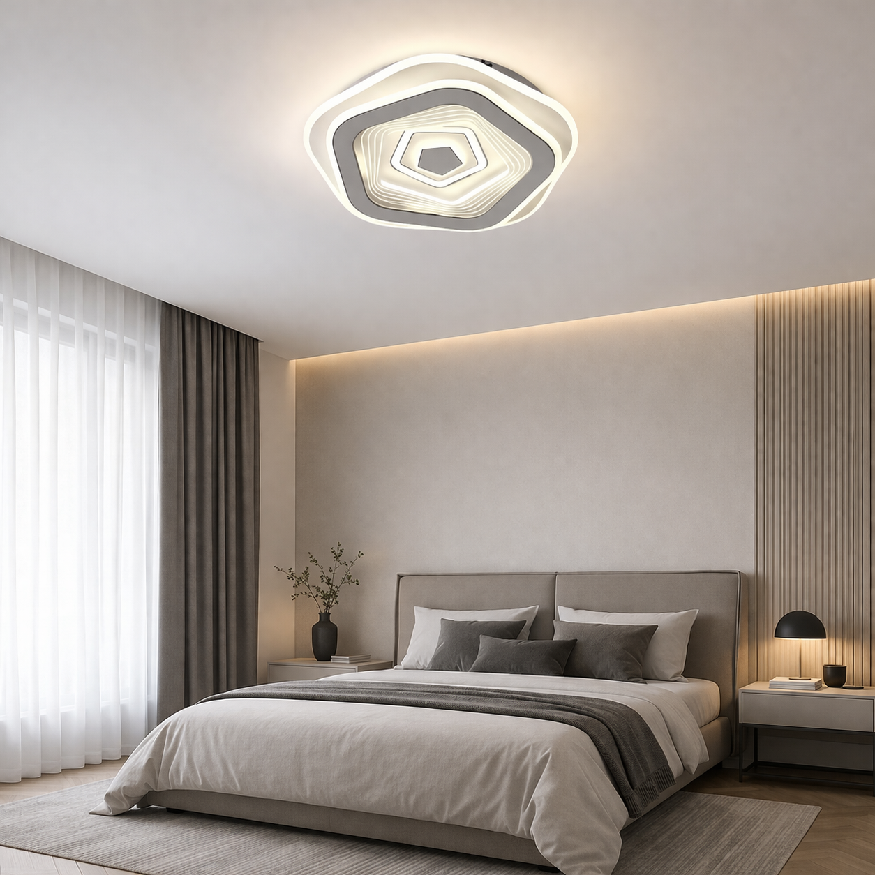 Plafoniera LED 104W Hexagonal Glam Plafoniera LED 104W Hexagonal Glam