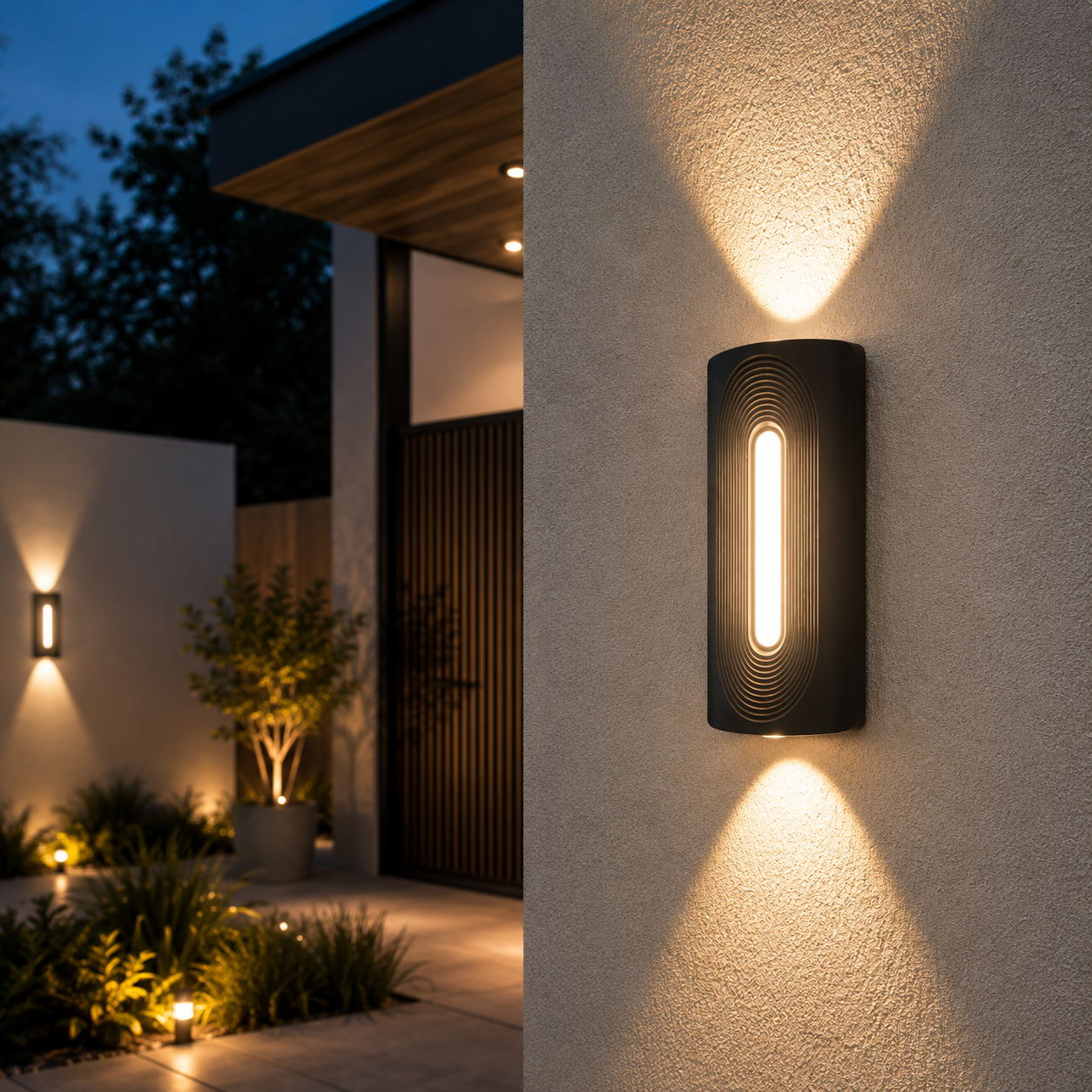 Aplica LED 12W Exterior Statement Black Aplica LED 12W Exterior Statement Black