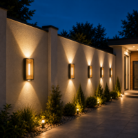 Aplica LED 12W Exterior Statement Gold