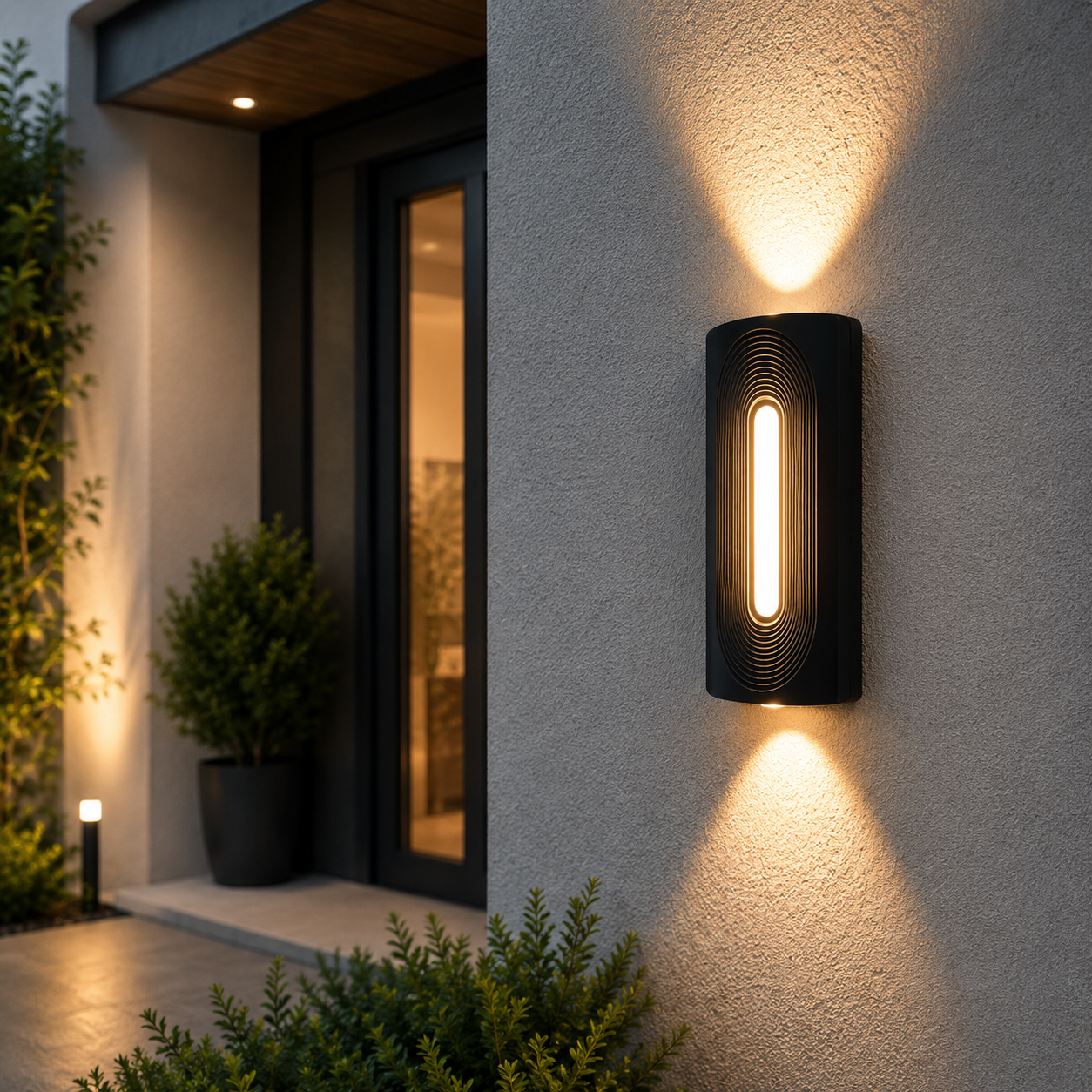Aplica LED 12W Exterior Statement Black Aplica LED 12W Exterior Statement Black