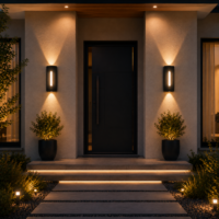 Aplica LED 12W Exterior Statement Black