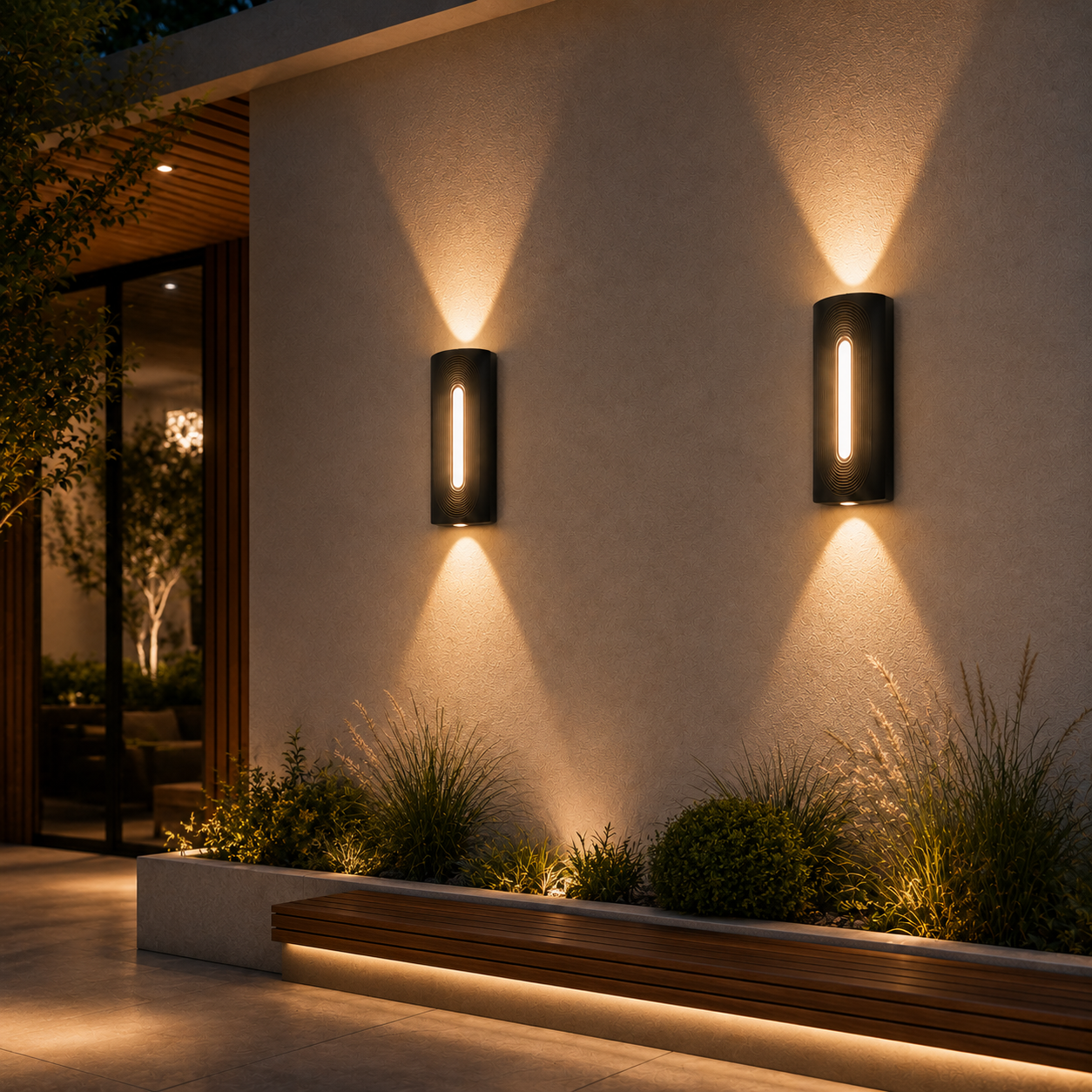 Aplica LED 12W Exterior Statement Black Aplica LED 12W Exterior Statement Black