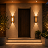 Aplica LED 12W Exterior Statement Gold