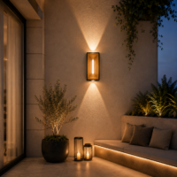 Aplica LED 12W Exterior Statement Gold