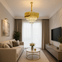 Candelabru Bohemian Gold Patrat, 300