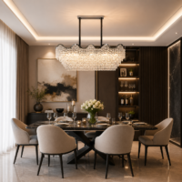 Candelabru Dining Crystal Wings, 110x40