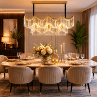 Candelabru Dining Crystal Wings Glam, 110x40