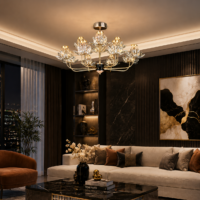 Candelabru LED 48W Crystal Lotus