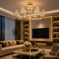 Candelabru LED 48W Crystal Lotus