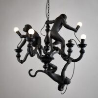 Candelabru Monkey Black