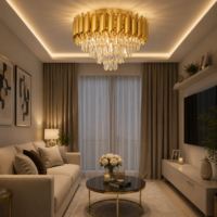Plafoniera Bohemian Gold, 50