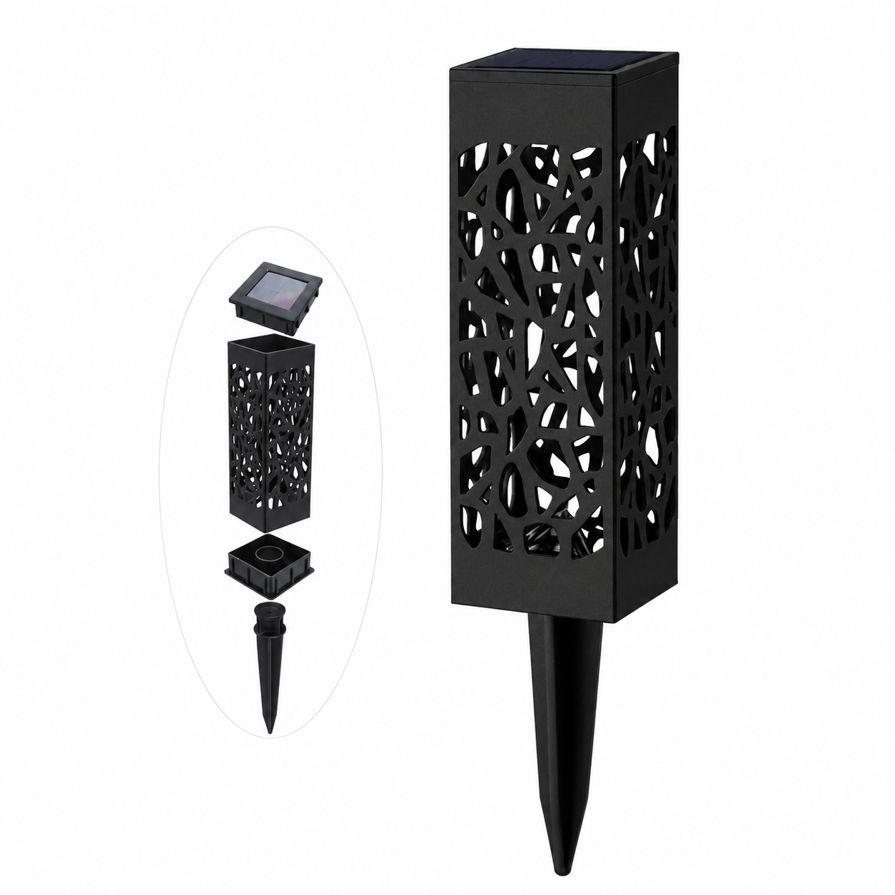 Stalpisor LED Solar Mosaic Stalpisor LED Solar Mosaic