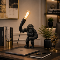 Veioza Gorilla Black