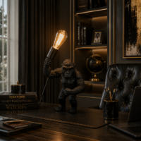 Veioza Gorilla Black