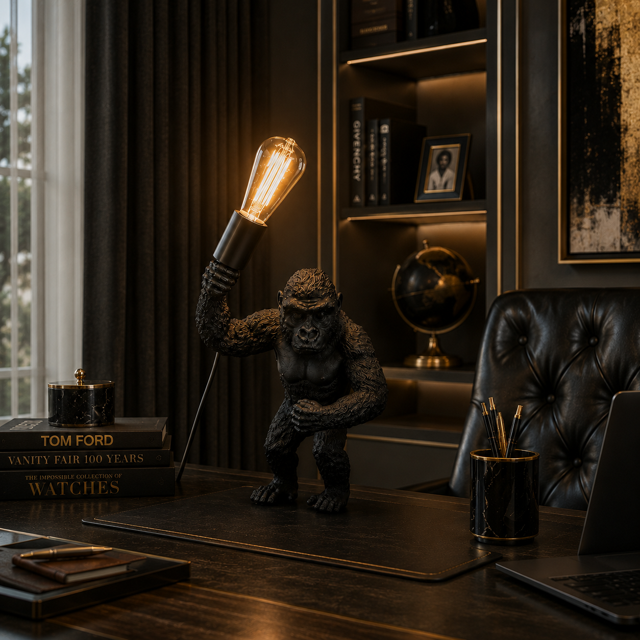 Veioza Gorilla Black Veioza Gorilla Black