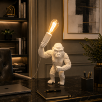 Veioza Gorilla White