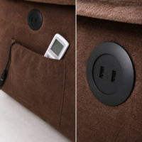 Fotoliu Masaj si Incalzire Velora Comfort Maro