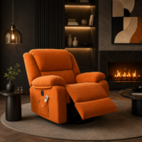 Fotoliu Masaj si Incalzire Velora Comfort Portocaliu