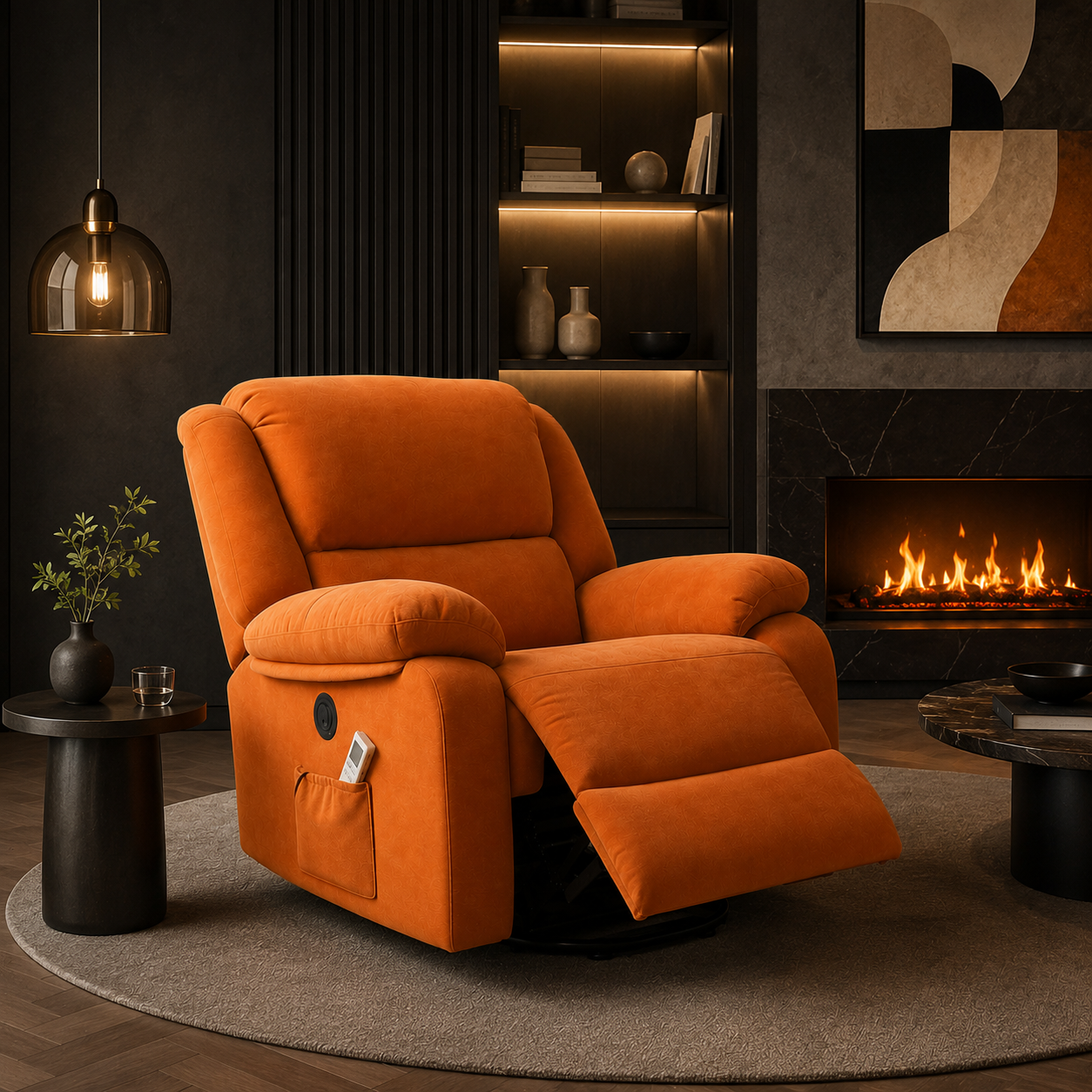 Fotoliu Masaj si Incalzire Velora Comfort Portocaliu Fotoliu Masaj si Incalzire Velora Comfort Portocaliu